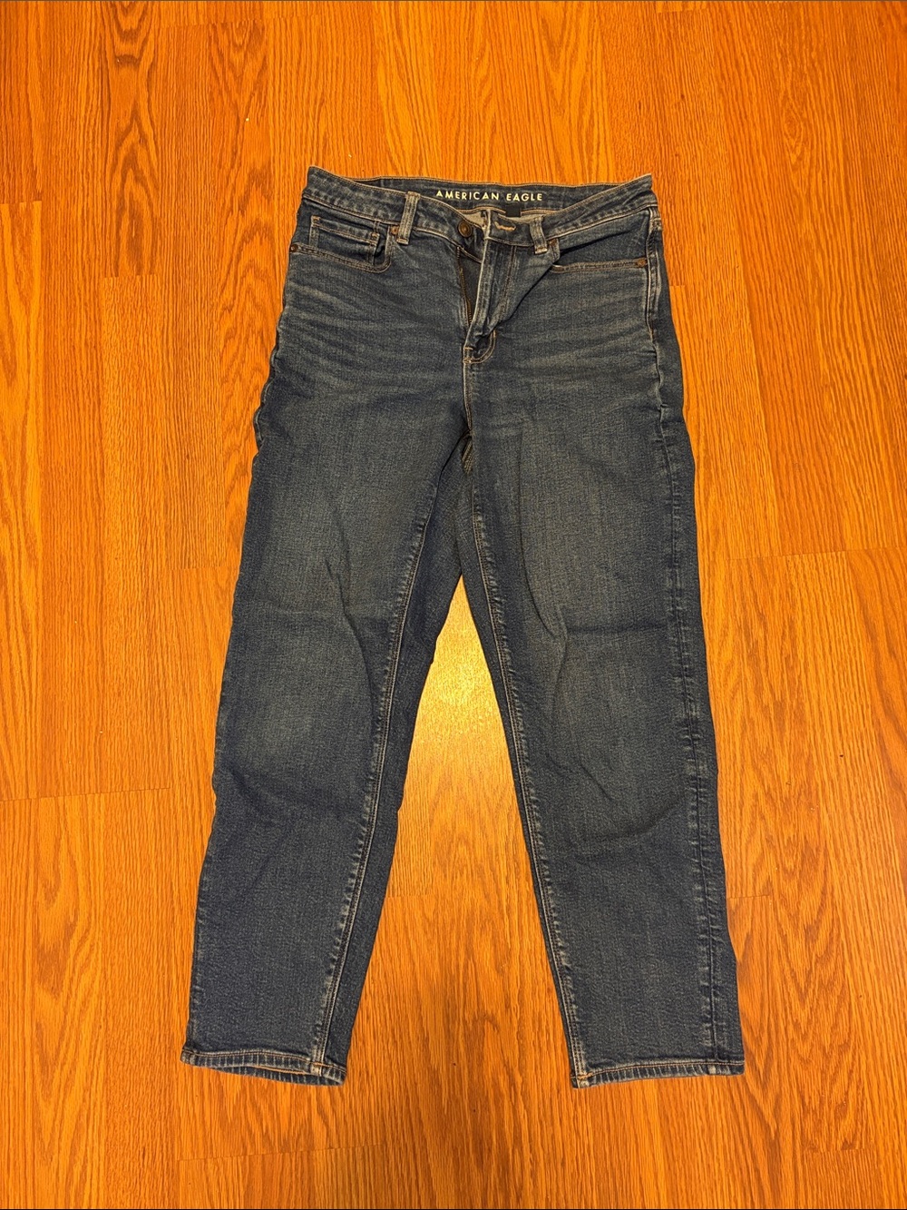 American Eagle Dark Blue Mom Jeans